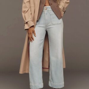 Anthropologie The Colette Crop High-Rise Wide-Leg Jeans by Maeve 26